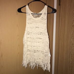 American Eagle BOHO Fringe Top